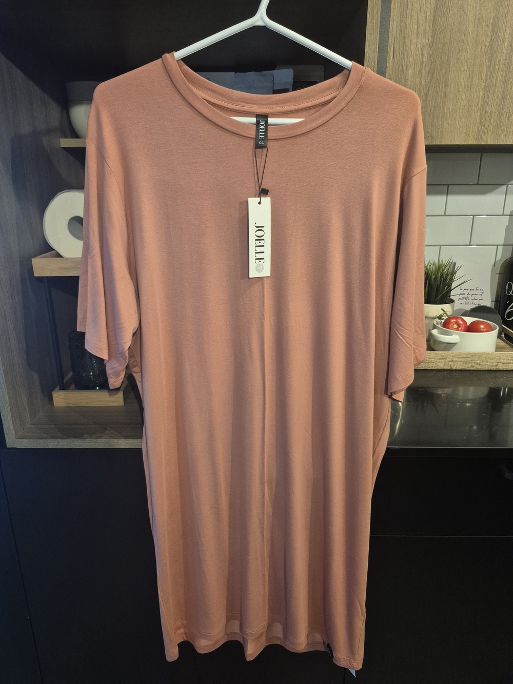 Rose Dusty Mauve Midi T-Shirt Dress
